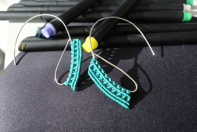 Boucle d'oreille Couleur filigrane