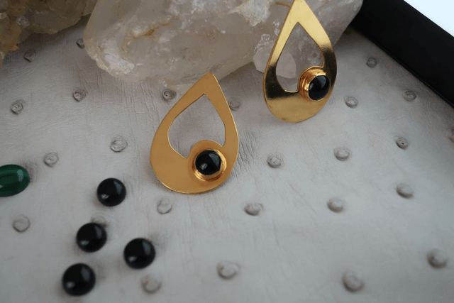 Boucles d'oreille Elégance d'Onyx
