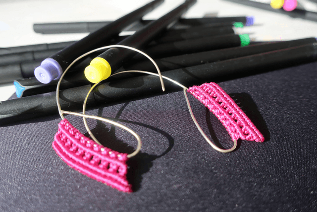 Boucle d'oreille Couleur filigrane