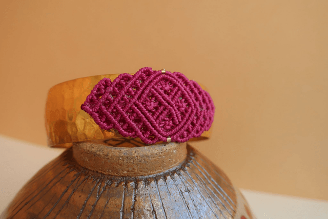 Manchette Dentelle de macramé