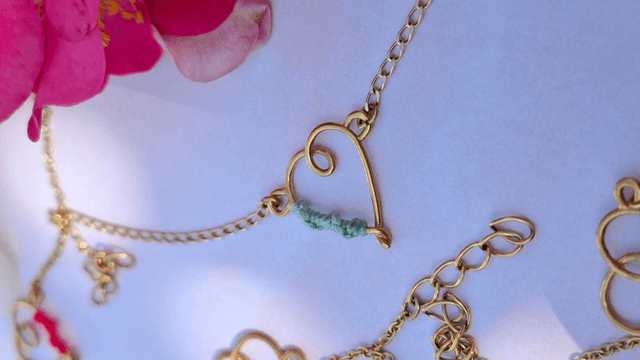 Bracelet cœur tissé 