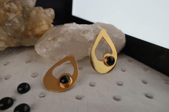 Boucles d'oreille Elégance d'Onyx