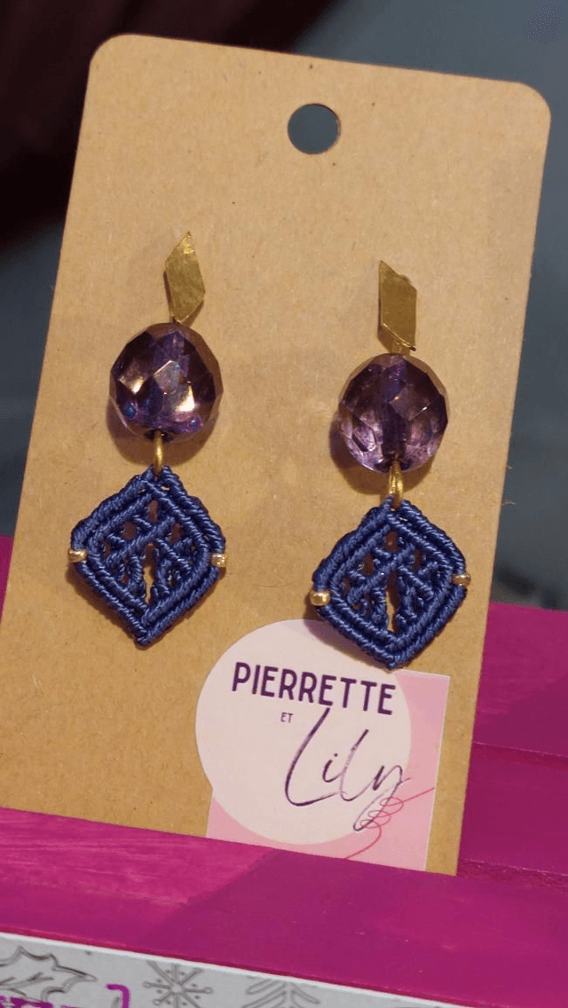 Boucles d&#039;oreilles boules à facettes 