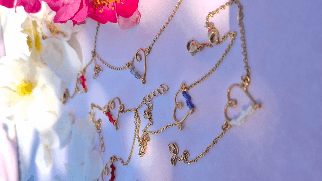Bracelet cœur tissé 